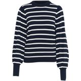 Kaffe - Ronde-hals - Gebreide Trui - Zwart - Viscose/Nylon