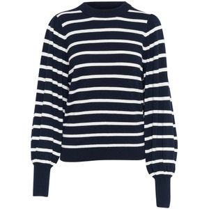 Kaffe - Ronde-hals - Gebreide Trui - Zwart - Viscose/Nylon