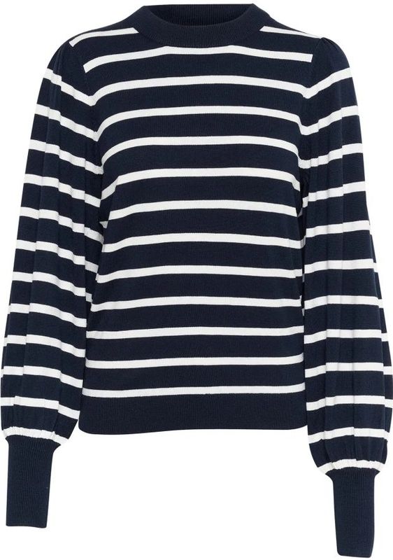 Kaffe - Ronde-hals - Gebreide Trui - Zwart - Viscose/Nylon