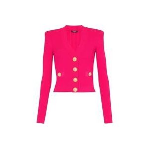 Balmain Cardigan , Pink , Dames , Maat: S