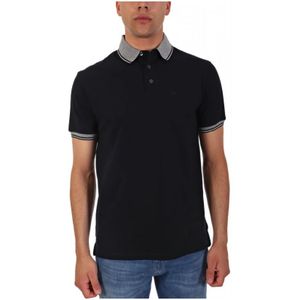 Emporio Armani, Heren, Tops, Blauw, Maat: L Katoen,