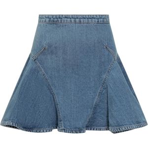 Givenchy, Dames, Rokken, Blauw, Maat: 2XS