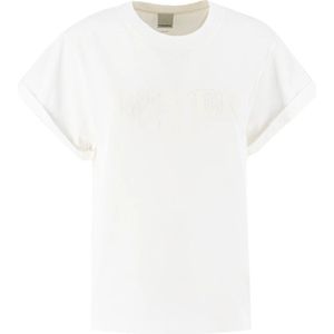 Pinko, Dames, Tops, Wit, Maat: M Jersey,