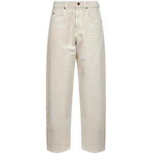 Isabel Marant, Dames, Jeans, Beige, Maat: S Katoen,