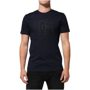 Dolce & Gabbana, Heren, Tops, Zwart, Maat: M Katoen,