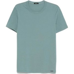 Tom Ford, Heren, Tops, Blauw, Maat: L