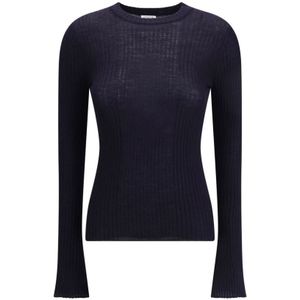 Cruna, Dames, Truien, Blauw, Maat: S Wol,