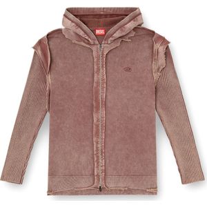 Diesel, Heren, Sweatshirts & Hoodies, Bruin, Maat: L Katoen,