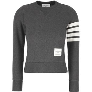 Thom Browne, Dames, Sweatshirts & Hoodies, Grijs, Maat: XS Katoen,