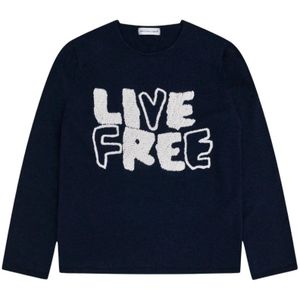 Comme des Garçons, Heren, Tops, Blauw, Maat: M Wol,