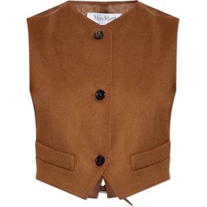 Max Mara, Dames, Jassen, Bruin, Maat: 2XS Katoen,