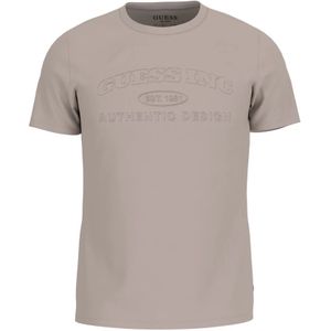 Guess, Heren, Tops, Beige, Maat: XS Katoen,