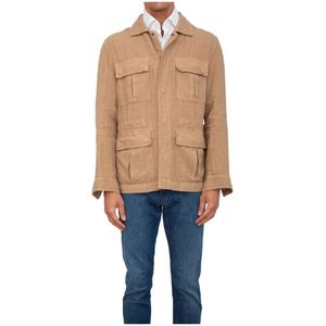 Peserico, Heren, Jassen, Beige, Maat: L