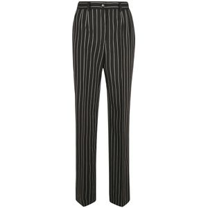 Dolce & Gabbana, Dames, Broeken, Zwart, Maat: S