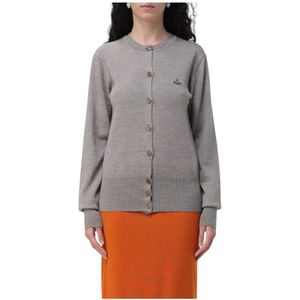Vivienne Westwood, Dames, Truien, Grijs, Maat: XL Wol,