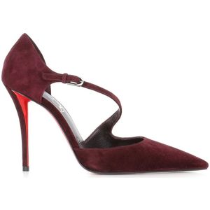 Christian Louboutin, Dames, Schoenen, Rood, Maat: 40 EU Leer,