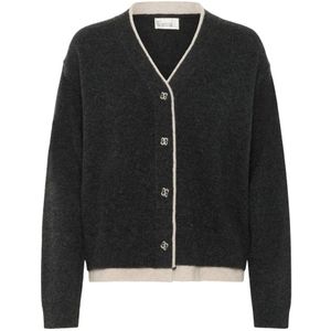 My Essential Wardrobe, Dames, Truien, Zwart, Maat: M Leer,