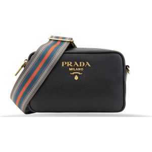 Prada, Dames, Tassen, Zwart, Maat: ONE Size Leer,