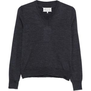 Maison Margiela, Heren, Truien, Grijs, Maat: XS