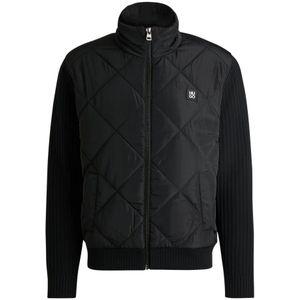 Hugo, Heren, Jassen, Zwart, Maat: M Wol,