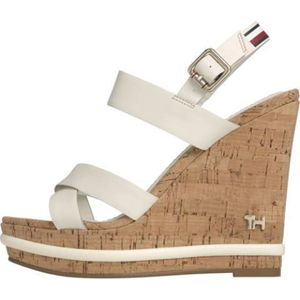 Tommy Hilfiger, Dames, Schoenen, Wit, Maat: 41 EU Leer,