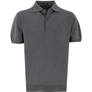 Kiton, Heren, Tops, Grijs, Maat: XL Katoen,