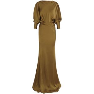 Cortana, Dames, Jurken, Geel, Maat: XS Viscose,