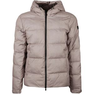 MC2 Saint Barth, Heren, Jassen, Beige, Maat: S Poliester,