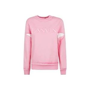 Lanvin Stijlvolle Peony Pink Sweatshirt voor Dames , Pink , Dames , Maat: XS