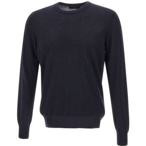 Gran Sasso, Heren, Truien, Blauw, Maat: M Zijde,