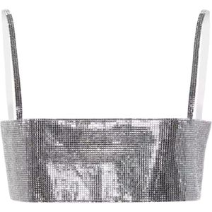 Nué, Dames, Tops, Grijs, Maat: XS Zijde,