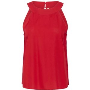 Cream - CRTiah - Blouse - Rood - Mouwloos - Normale Pasvorm