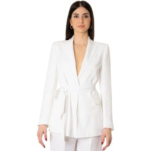 Actualee, Dames, Jassen, Wit, Maat: XS Linnen,