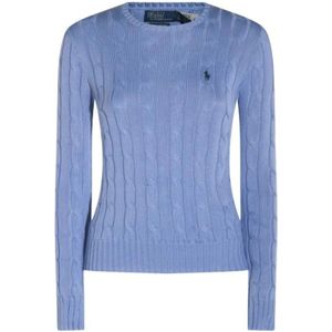 Ralph Lauren, Dames, Truien, Blauw, Maat: M Katoen,