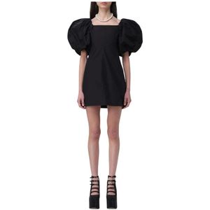 Ganni, Dames, Jurken, Zwart, Maat: XS Katoen,