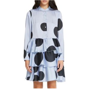 Silvian Heach, Dames, Jurken, Blauw, Maat: XS Poliester,