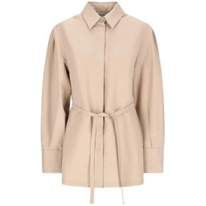 Max Mara, Dames, Blouses & Shirts, Beige, Maat: S