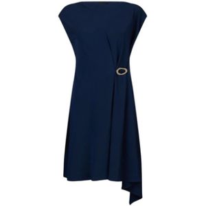 Liu Jo, Dames, Jurken, Blauw, Maat: S Poliester,