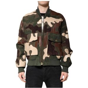 Dolce & Gabbana, Heren, Jassen, Veelkleurig, Maat: XL Katoen,