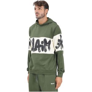 Disclaimer, Heren, Sweatshirts & Hoodies, Groen, Maat: XS Katoen,