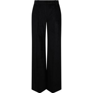 Ermanno Scervino, Dames, Broeken, Zwart, Maat: S Corduroy,