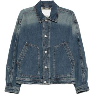 Isabel Marant, Heren, Jassen, Blauw, Maat: L Katoen,