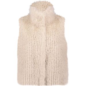 Gilet met imitatiebont