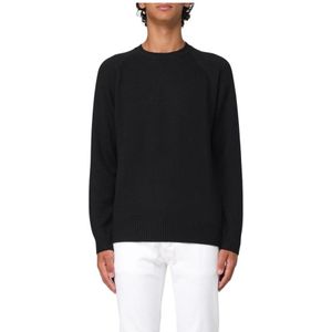 Paolo Pecora, Heren, Truien, Zwart, Maat: L Katoen,