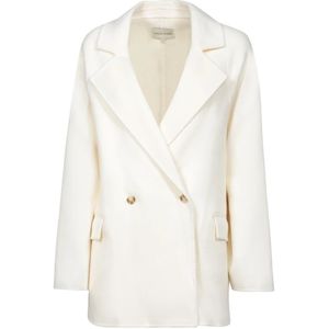 Loulou Studio, Dames, Mantels, Wit, Maat: S Wol,