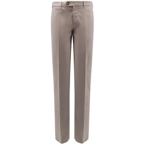 Brunello Cucinelli, Heren, Broeken, Grijs, Maat: M Katoen,