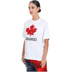 Dsquared2 - DQ 2982D00XMDQ - T-shirt - Wit - Katoen