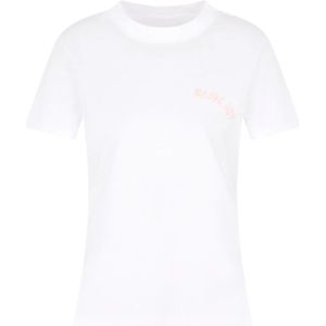 Armani Exchange, Dames, Tops, Wit, Maat: XS Katoen,