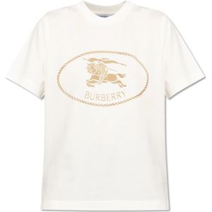 Burberry, Dames, Tops, Beige, Maat: M Katoen,