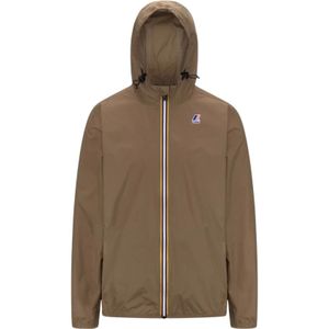 K-Way, Heren, Jassen, Bruin, Maat: L Poliester,